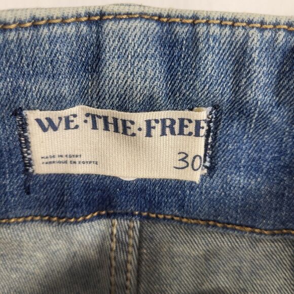 Free People We The Free Jayde Flare High Rise Jeans Women’s Size 30/10 Indigo - Picture 9 of 14